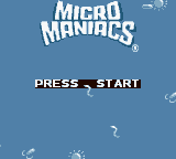 Micro Maniacs (Europe) Title Screen